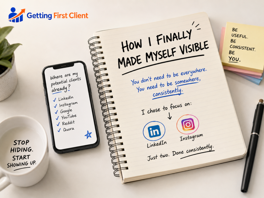Choose two social media platforms for consulting instead of trying all of them
